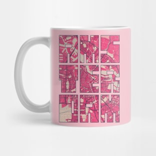 Amsterdam, Netherlands - Blossom City Map Typography - Blossom Mug